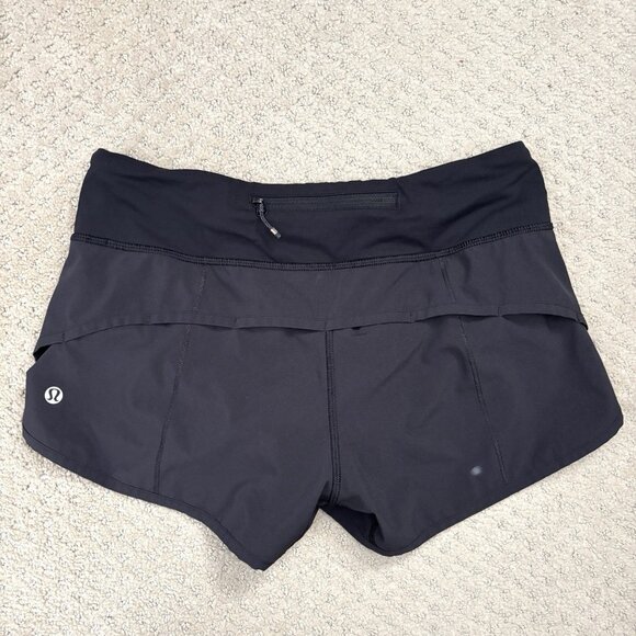 Lululemon Speed Up Black Athletic Shorts Women’s Sz 4 Built-In Liner 2.5” Inseam - Picture 5 of 6